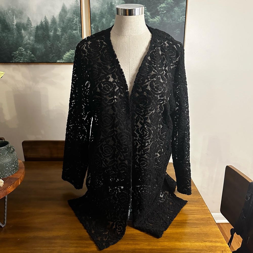 Bergamo Soft Lace Cardigan Large